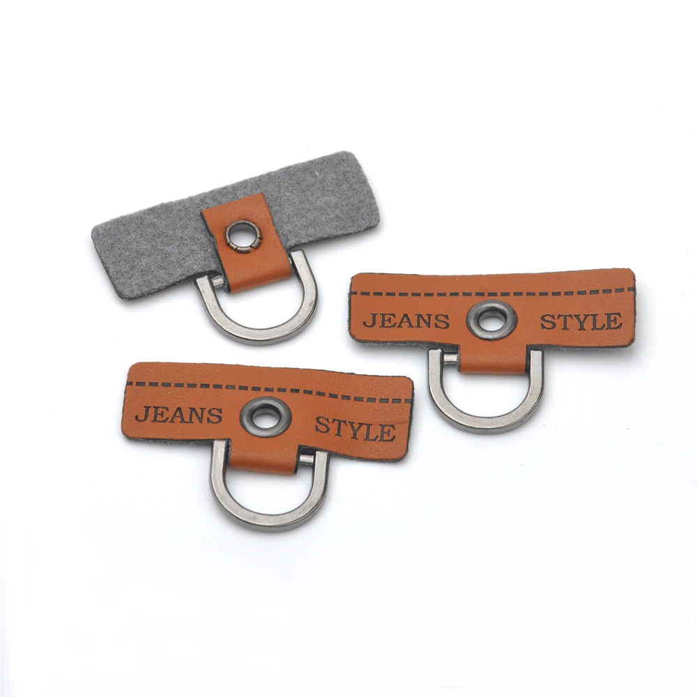 20 шт./лот коричневые Значки из искусственной кожи Пришивные этикетки