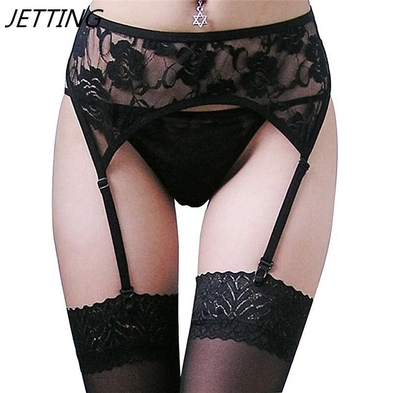

JETTING black floral garter belt garter belt wedding sexy lace garter stockings