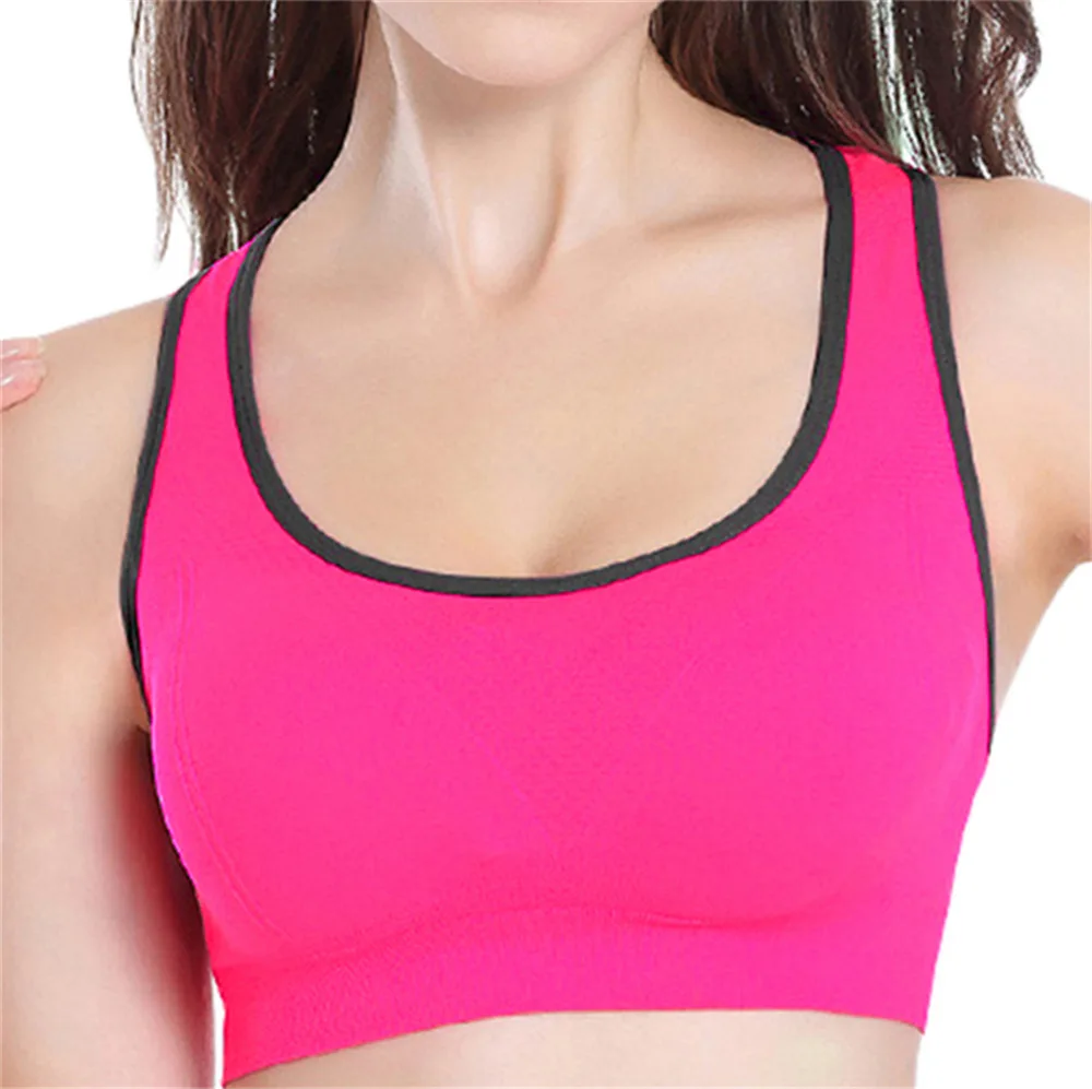 Женский спортивный бюстгальтер с чашками пуш ап мягкое нижнее белье жилет для