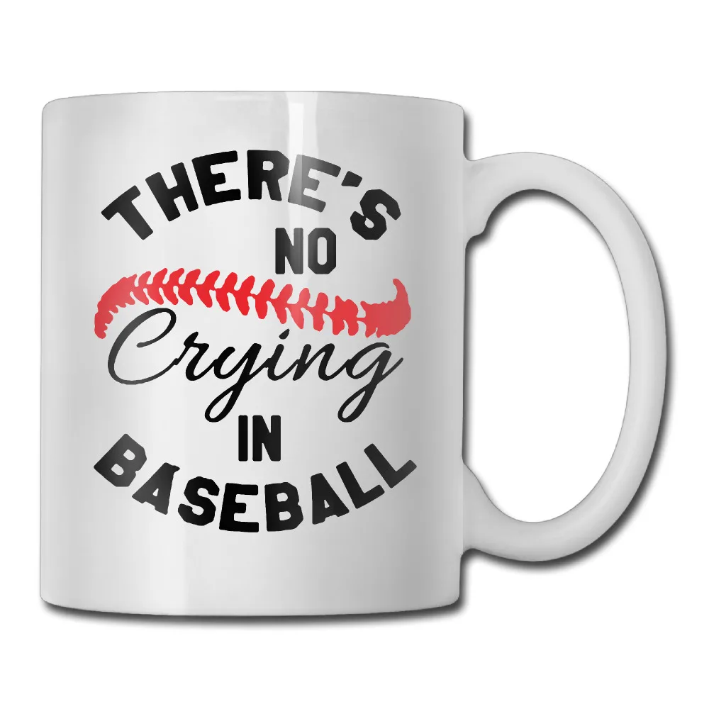 Нет плачет Бейсбол кружка для кофе Пользовательские папа tazas керамический стакан