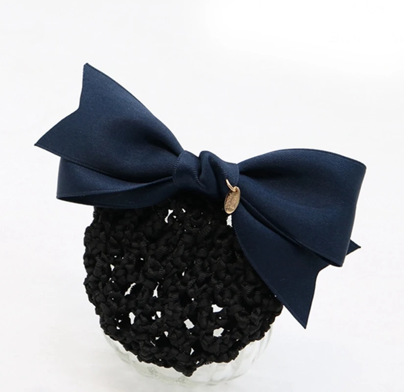 Модный женский бант-галстук с камнями и цветами на зажиме для волос в форме сетки для длинных волос.