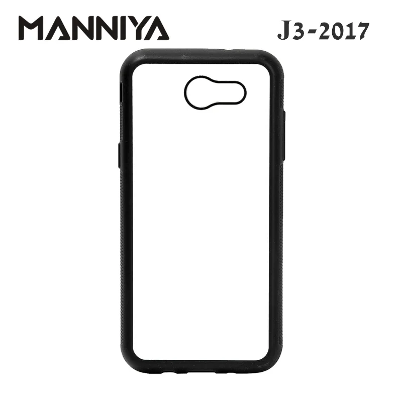 Manniya Blank резина для сублимации ТПУ чехол для Samsung Galaxy J3 J4 J5 J6 J7 J8 с Алюминий вставки 10 шт./лот