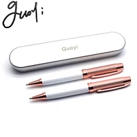 guoyi q28 g2 424 steel shell ballpoint pen copper high end business office gifts mass customization logo signature pen