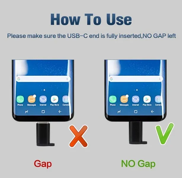 10 шт. USB Type C адаптеры штекера к микро usb разъему с брелком для синхронизации
