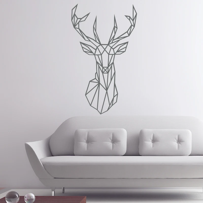 Оригами наклейки на стену домашний Декор виниловые креативные животные Съемная