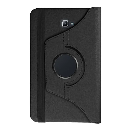 Черный Для Samsung Galaxy Tab A A6 10,1 T580 T585 T580N T585N Tablet case 360 градусов вращающийся из искусственной кожи чехол+ стилус - Цвет: Черный