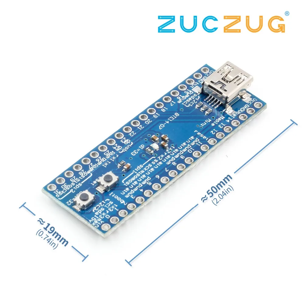 STM32F103CBT6 Maple Mini ARM STM32 Cortex M3 Модуль платы контроллера 3 В USB цифровой IO PWM pin