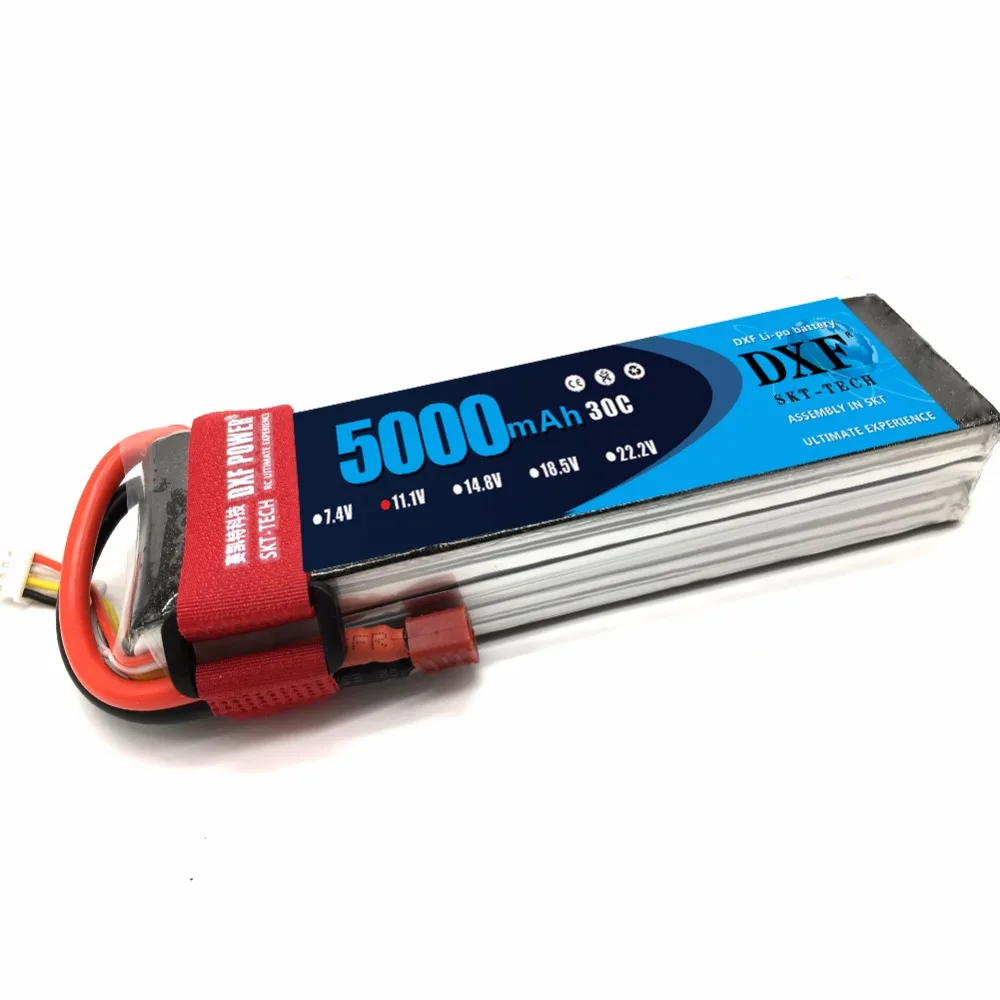 DXF RC Lipo батарея 3S 11 1 V 5000mAh 30C Max60C LiPo для модели дистанционного управления
