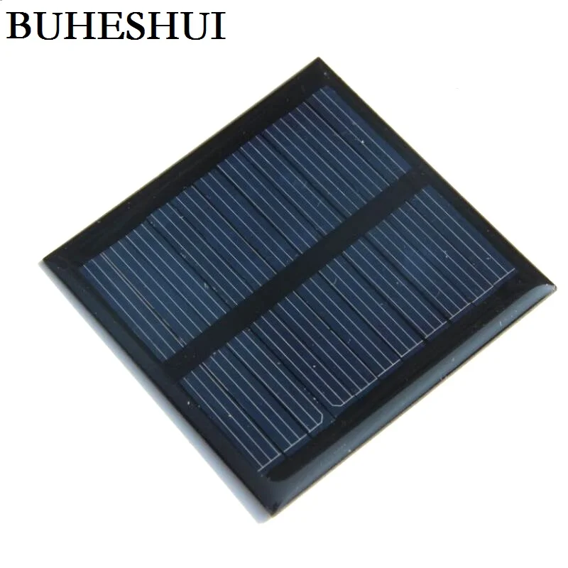 Policristalino do Painel Módulo da Célula Buheshui w 5.5 v 90ma Mini Solar 0.5 Watt 5 Pequeno Resina Frete Grátis 10 Pcs x 0.6