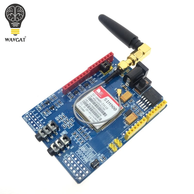 Комплект модуля WAVGAT SIM900 850/900/1800/1900 МГц GPRS/GSM для Arduino|Интегральные схемы| |