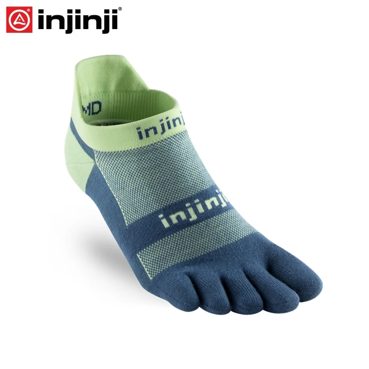 Injinji Toe socks беговые легкие без шоу носки для бега с пятью пальцами мужские - Цвет: Seafoam