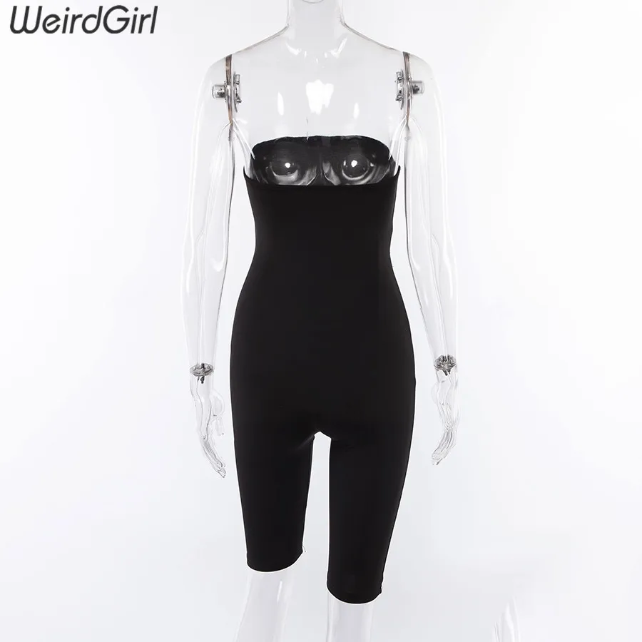 Weirdgirl женские костюмы неоновый зеленый slash шеи модные сексуальные выдалбливают фитнес тонкий эластичный без бретелек femme брюки новые летние