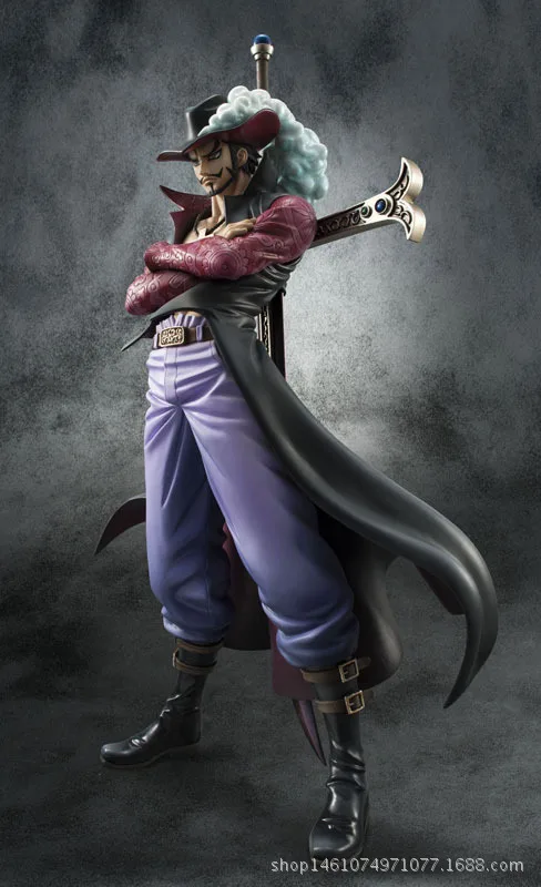 Аниме ONE PIECE собирать фигурка Dracule Mihawk ПВХ Модель Рисунок игрушки подарки для