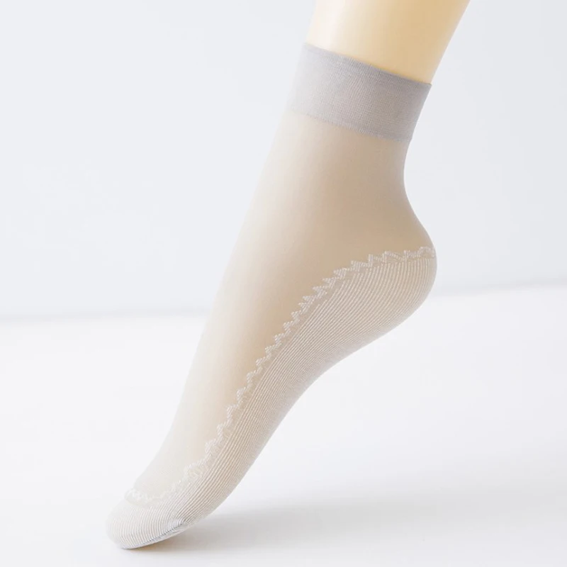 1 pair Summer Autumn Bamboo Sports Yoga Socks Women Thin Crystal Transparent Silk Girl Ankle Sox Sexy Design Sport | Спорт и