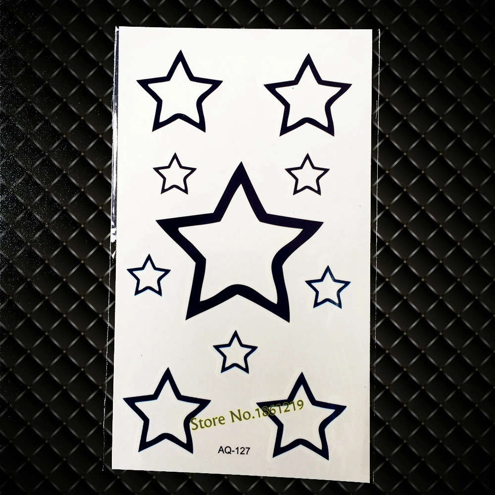 Черный эскиз Единорог Лошадь пони татуировки наклейки для мужчин женский боди