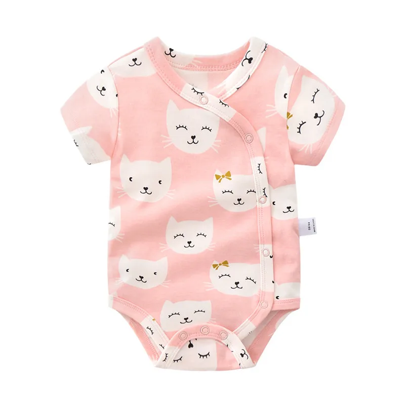 Одежда для новорожденных мальчиков и девочек 0-18 месяцев летний однотонный