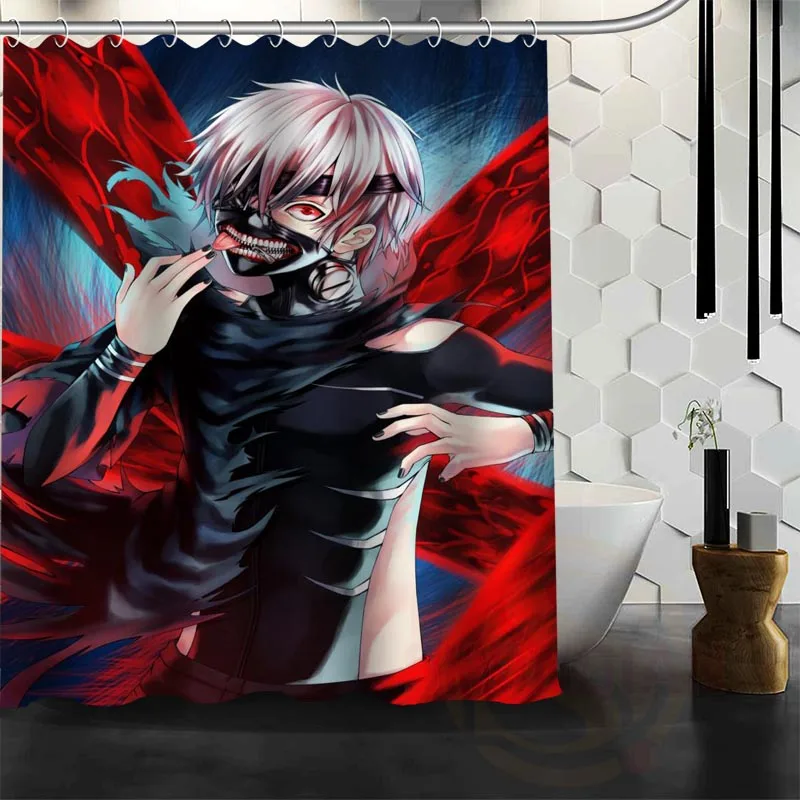Лучшая Красивая занавеска для душа с аниме Токио Ghou ванной водонепроницаемая