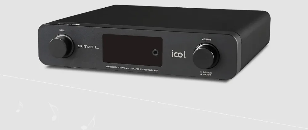 SMSL A6 Профессиональный HiFi Многофункциональный CM6632A AK4452 50Wx2 DSD512 цифровой аудио усилитель 384 кГц/32 бит оптический/USB ЦАП