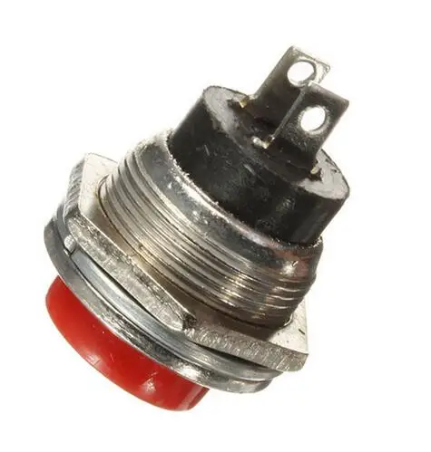 5 шт. Новый Мгновенный кнопочный переключатель красный цвет 3 А 125 в выключенный