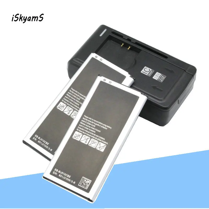 2x3300 мА/ч EB BJ510CBE батарея + универсальное зарядное устройство для 2016 Edition Samsung Galaxy J5 (