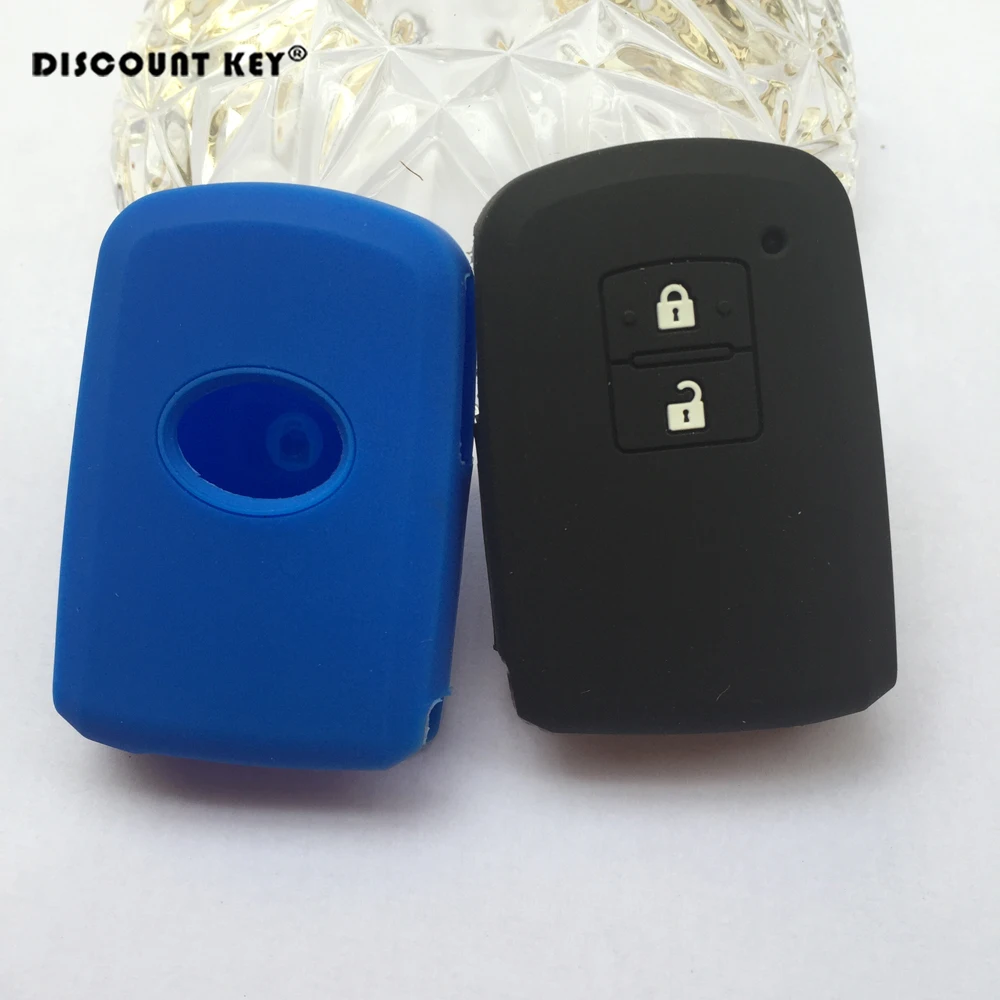 2 кнопки силиконовый резиновый чехол для ключа автомобиля Toyota Auris RAV4 Camry Avalon ключ