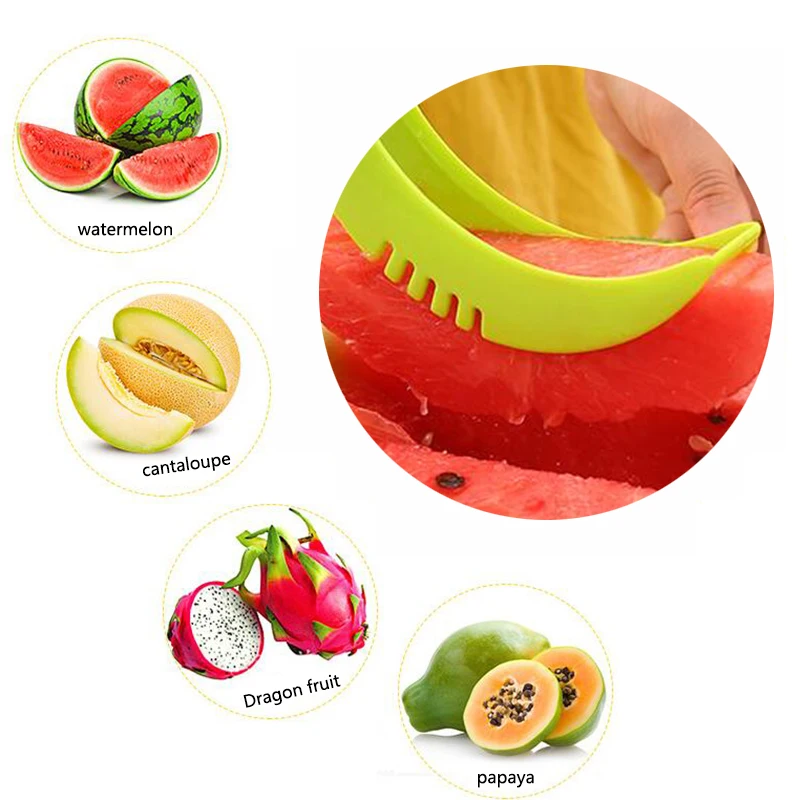 Горячая Распродажа Plastic фрукты нож для нарезки дыни Фрукты арбуз слайсер овощи