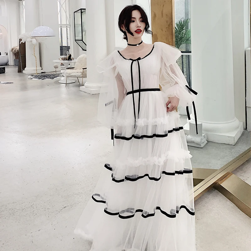 Женское вечернее платье бальное миди с аппликацией на выпускной вечер TS1147 2019 |