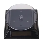 Чехол для часов, вращающийся на 360 градусов, с 3 светодиодами, меняющий цвет, на солнечной батарее, чехол для дисплея ювелирных изделий, золотистыйсеребристыйбелыйчерный