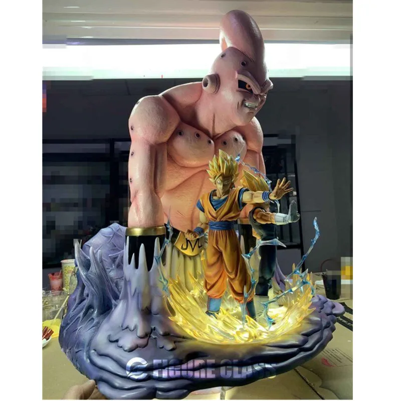 Dragon Ball Z Majin Buu Goku Вегета сцена GK смола статуя фигурка модель игрушки X486