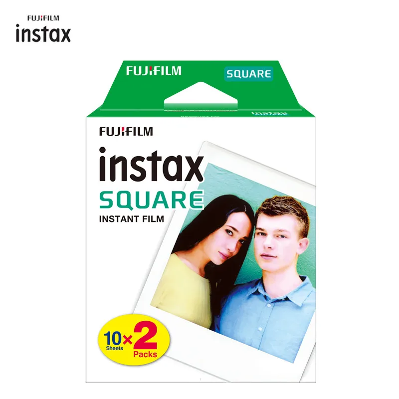 2x10 Fujifilm Instax Мини пленка Instax квадратная пленка белая краевая фотобумага(20 шт) для мгновенных пленок SQ6 камера Горячая - Цвет: 2x10