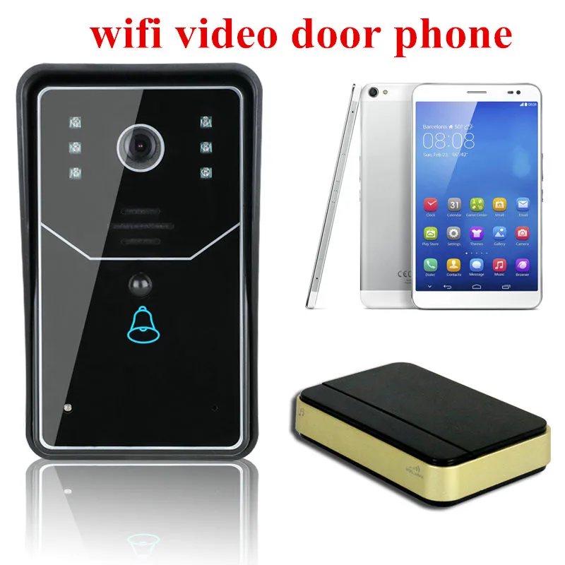 HD Wifi умный дверной звонок интеллектуальное наблюдение беспроводная видео дверь