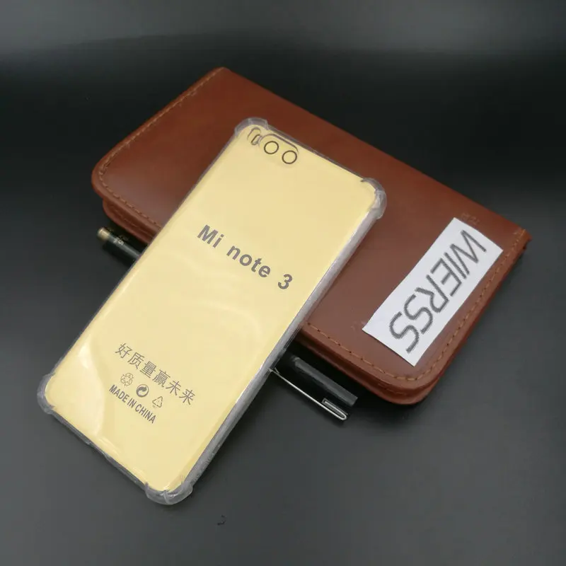 Для Xiaomi Mi Note 3 противоударный чехол для телефона Note3 6GB 64GB 128GB 5 &quotПрозрачный задний