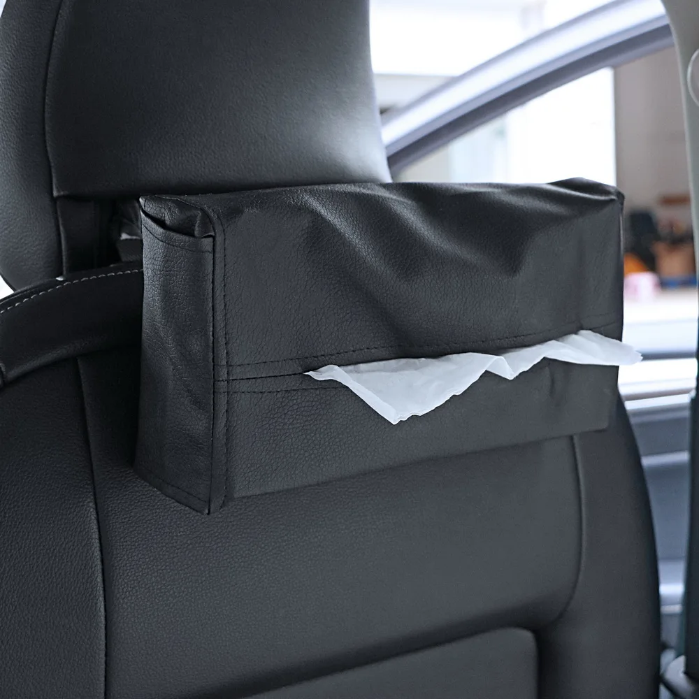 Автомобильная ТКАННАЯ коробка кожа Портативный автомобильный ящик для хранения