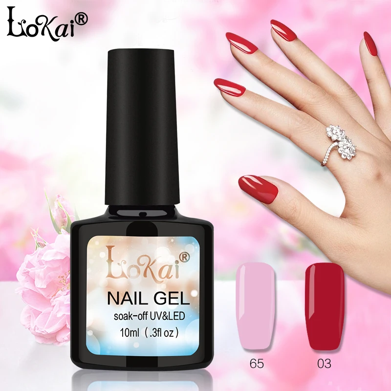 90 colors 10 ML Fashion Lokai UV Vernis Soak Off Long Lasting LED Nail Polish Quickly Dry Gel Art Manicure 31-60 | Красота и здоровье