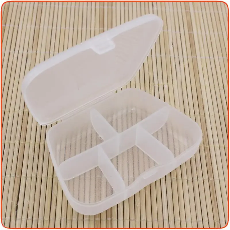 Портативная 5 ячеек коробка для таблеток прозрачная Чехол ювелирных изделий