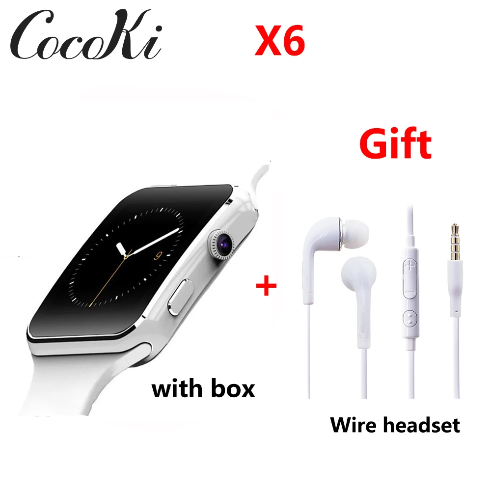 Bluetooth Smart часы X6 спортивный Шагомер Смарт с камерой Поддержка sim карты WhatsApp Facebook