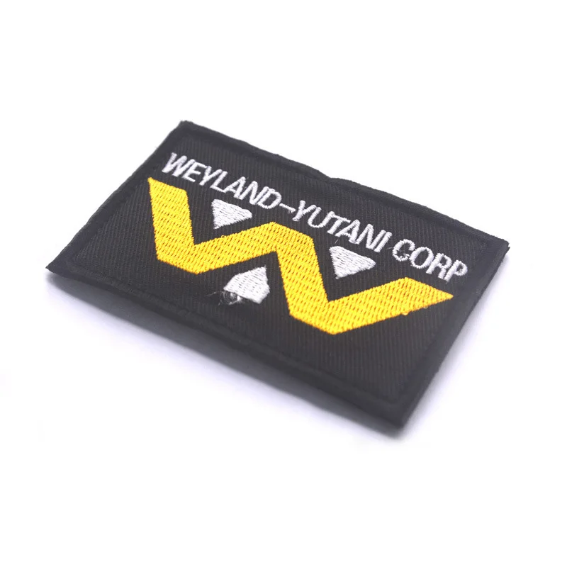 WEYLAND-YUTANI corp., косплей, Боевая нашивка, 8*5 см, тактический боевой значок, вышитая аппликация, крючок и петля, декоративная нашивка для одежды