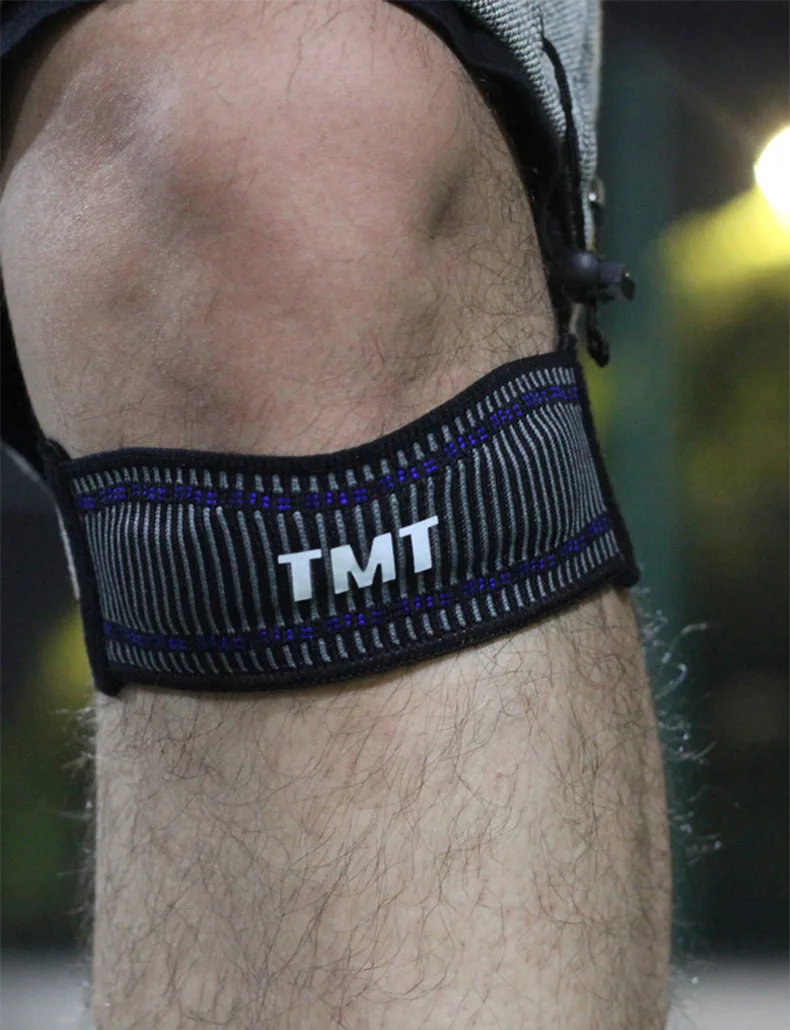 TMT поддержка колена для спорта защита коленной чашечки Поддержка Brace дышащий Баскетбол Бег волейбол Регулировка гранулированный силикон