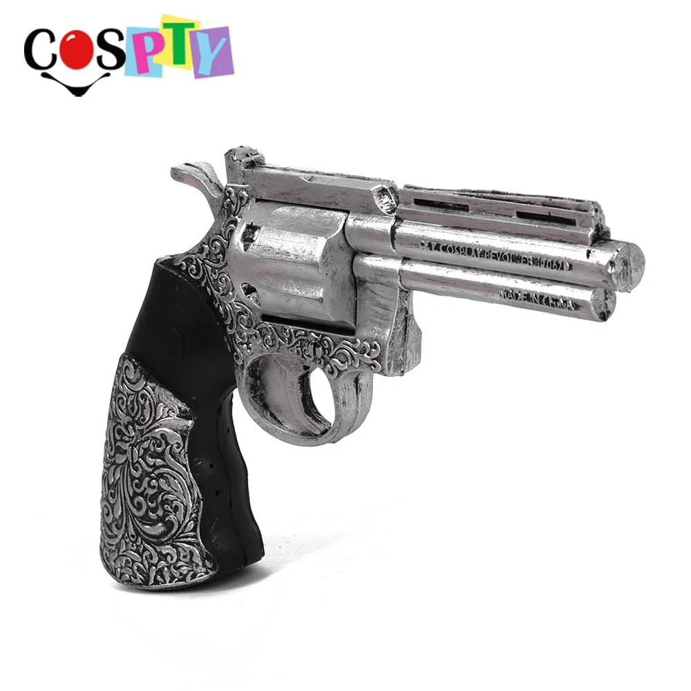 short revolver Cospty мягкий Пу Пена Косплей украшения костюм реквизит оружие Арма револьвер пистолетный игрушечный пистолет - Цвет: short revolver