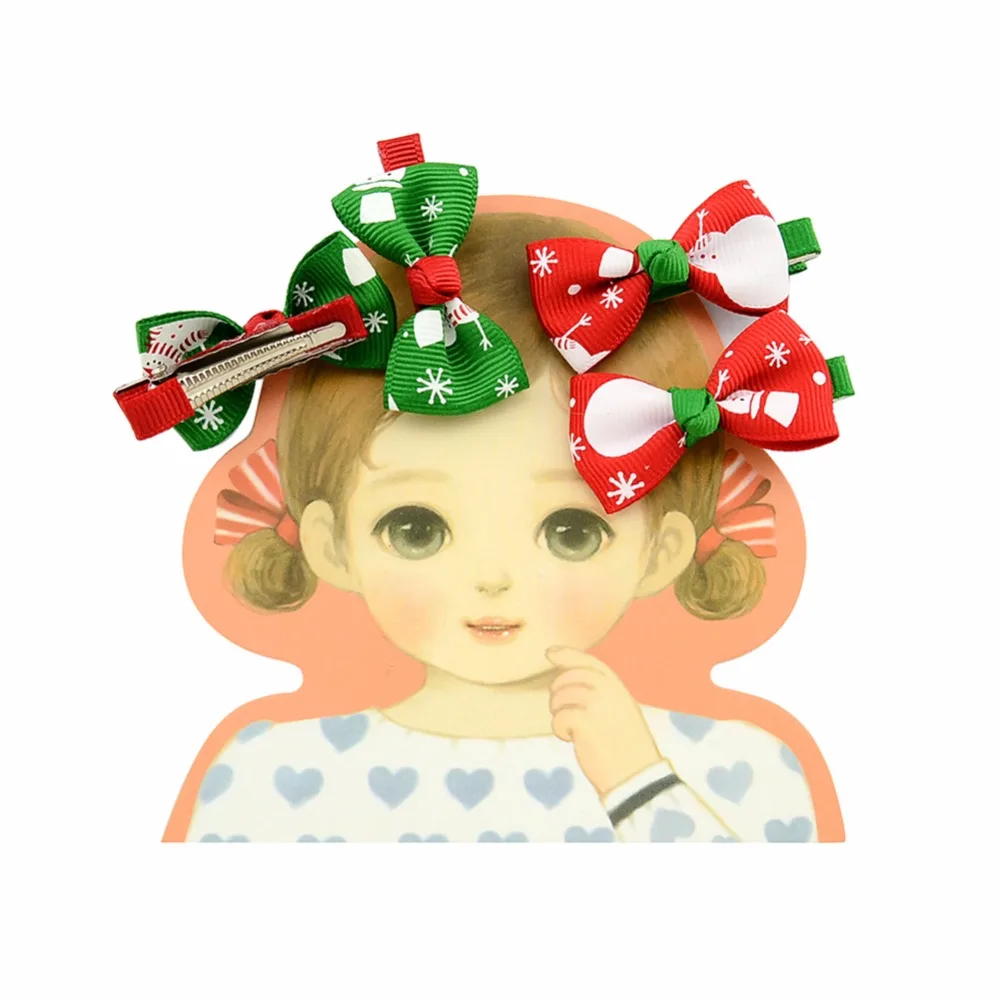 Милые заколки для волос с бантом девочек 20 шт./лот детские Детские аксессуары