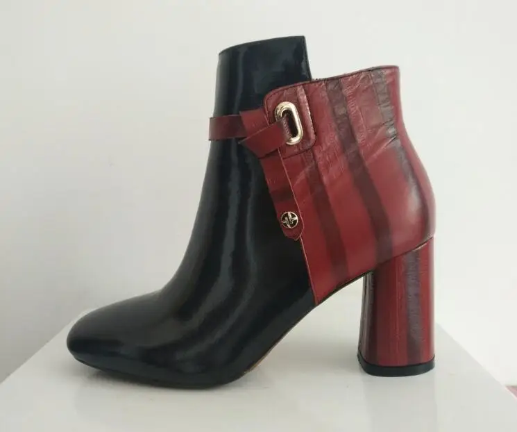 2017 осень-зима брендовые сапоги из натуральной кожи женские ботинки модные