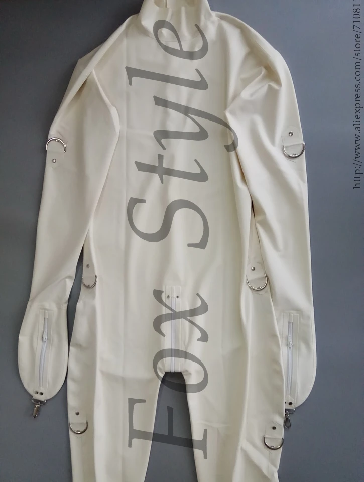 Женский прозрачный латексный комбидресс красный с молнией сзади для женщин