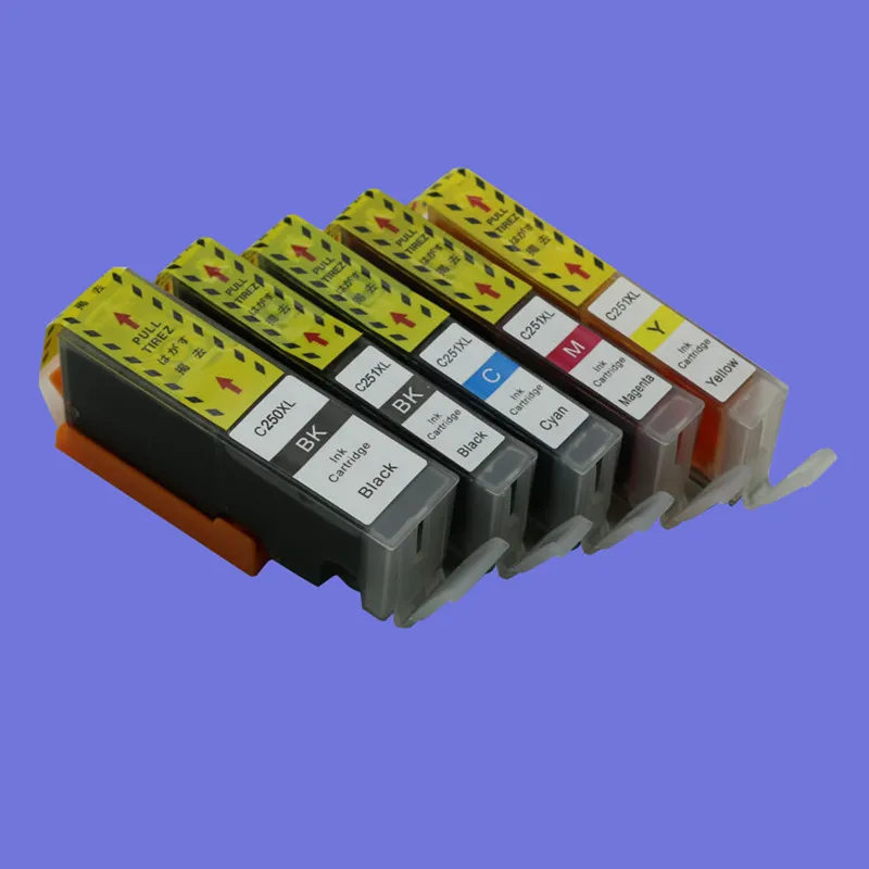 Объемные чернила PGI 250 XL CLI 251XL чернильные картриджи, совместимые с Canon PIXMA MG7120 IP7220 MX722 MX922 MG5420 MG5422 Cartouche