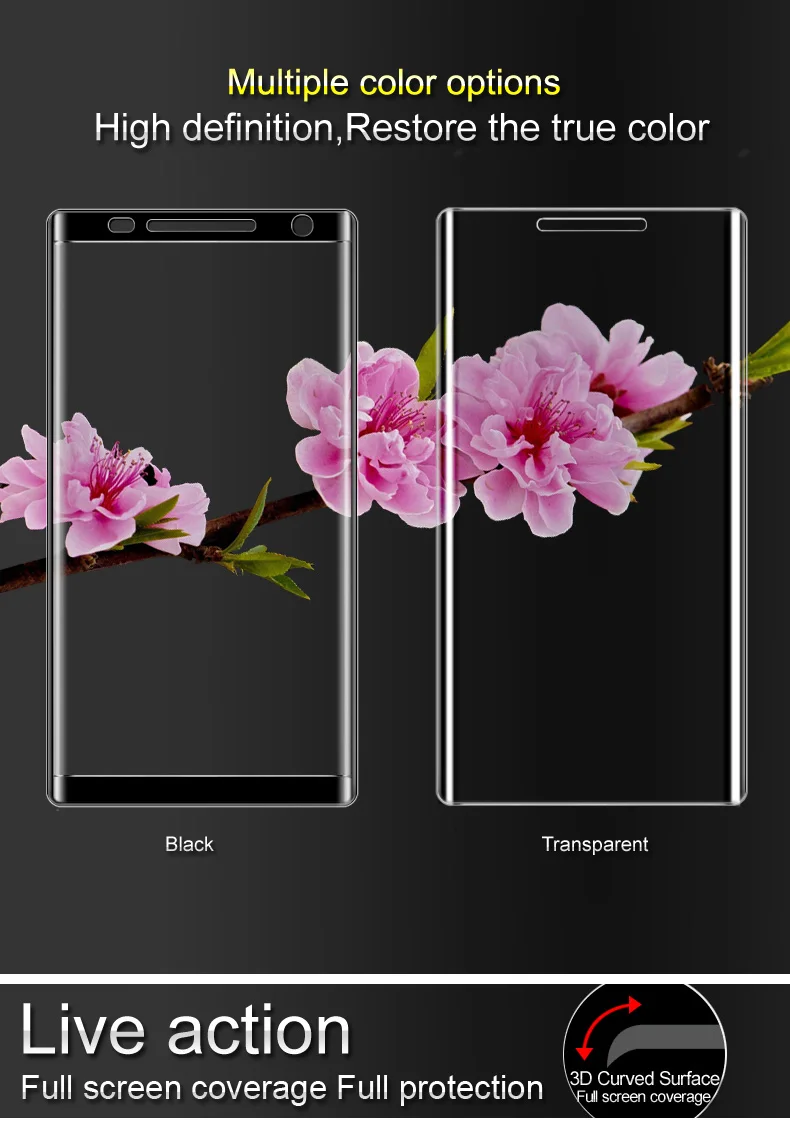 Стекло для Nokia 8 sirocco стекло Imak 3D изогнутое Закаленное стекло протектор экрана Защитная пленка полное покрытие защитное стекло