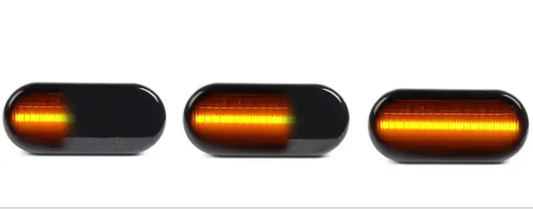 Dynamic led light 2 шт. динамический Светодиодный Боковой габаритный указатель поворота светильник последовательный мигалка светильник для Ford C-max Fiesta Focus MK2 Fusion Galaxy Amber - Испускаемый цвет: Dynamic led light