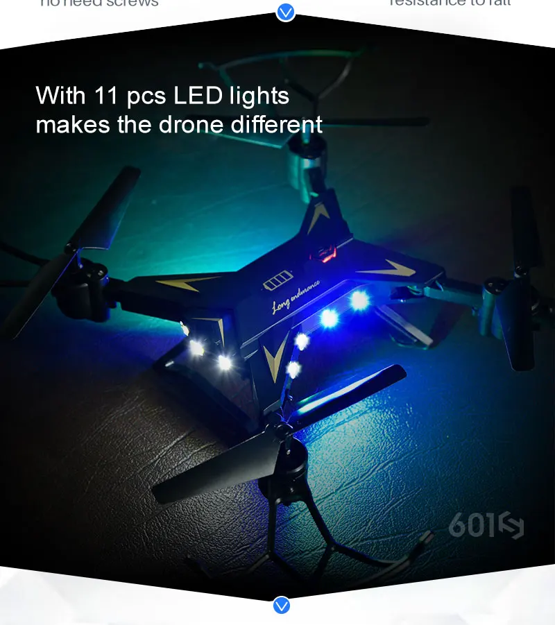 Ky601S RC вертолет складной селфи Дрон Квадрокоптер с широкоугольным HD 1080P Wifi Fpv