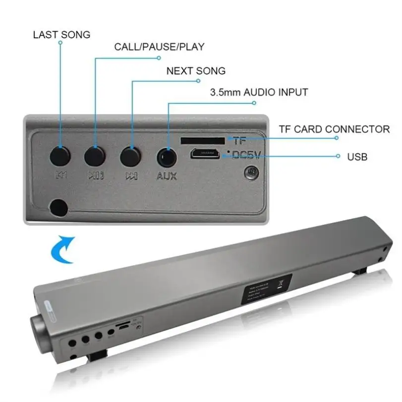 HESTIA LP 08 Bluetooth динамик звуковая панель стерео объемный беспроводной Звук сабвуфер
