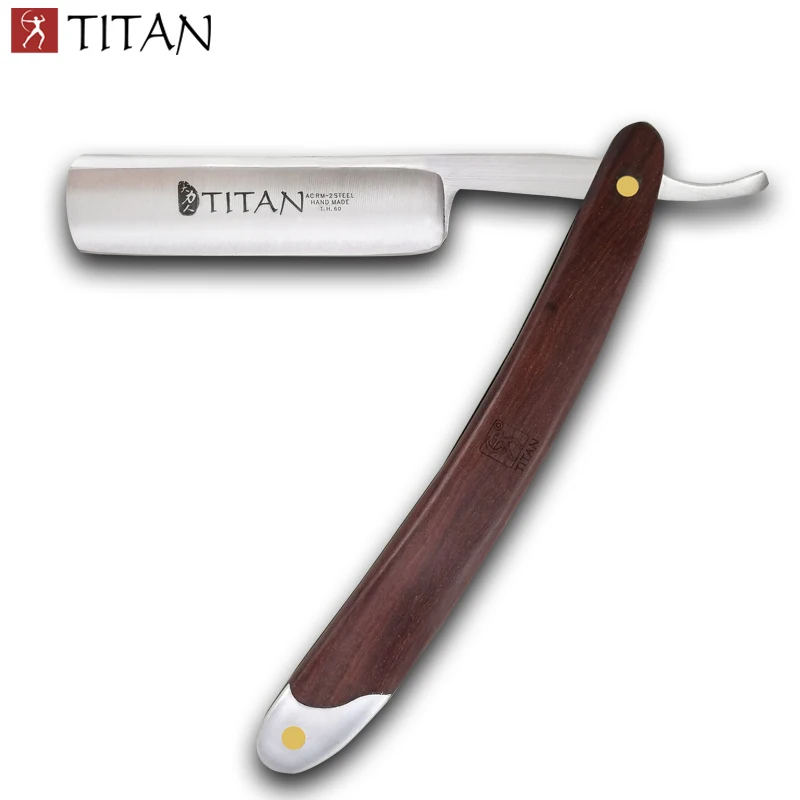 LUT Titan с деревянной ручкой прямые лезвия бритвы стали острые уже - Цвет: LUT