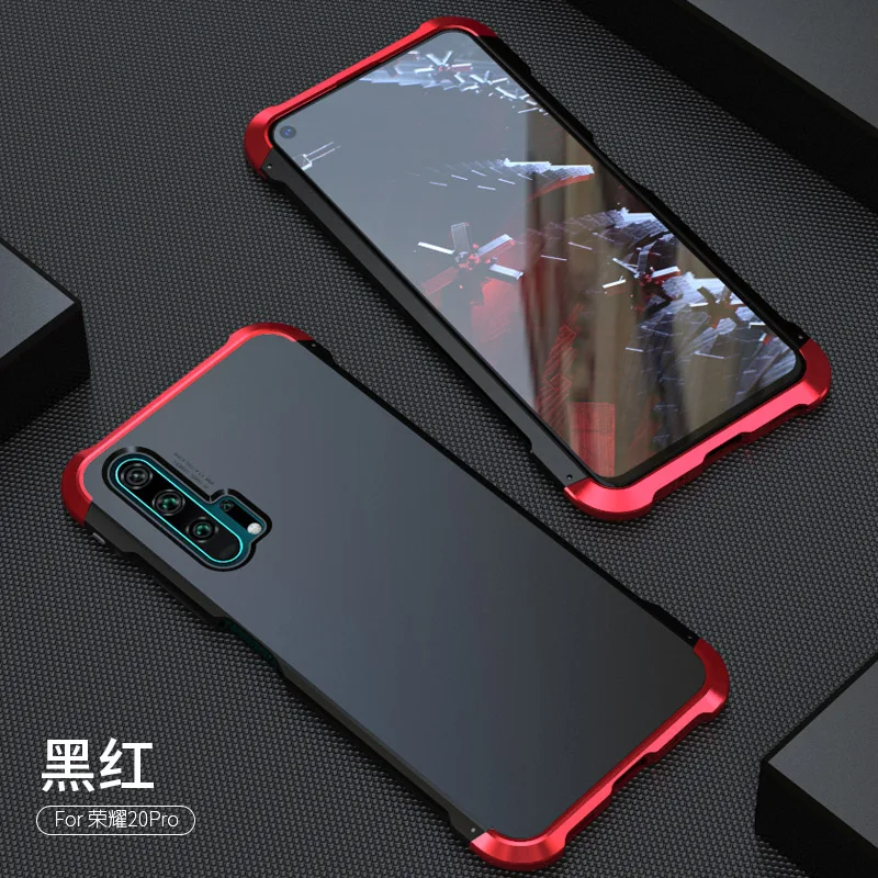 Противоударный металлический чехол-бампер для телефона huawei Honor 20 Honor20, матовая жесткая задняя крышка из поликарбоната, чехол-броня для huawei Honor 20