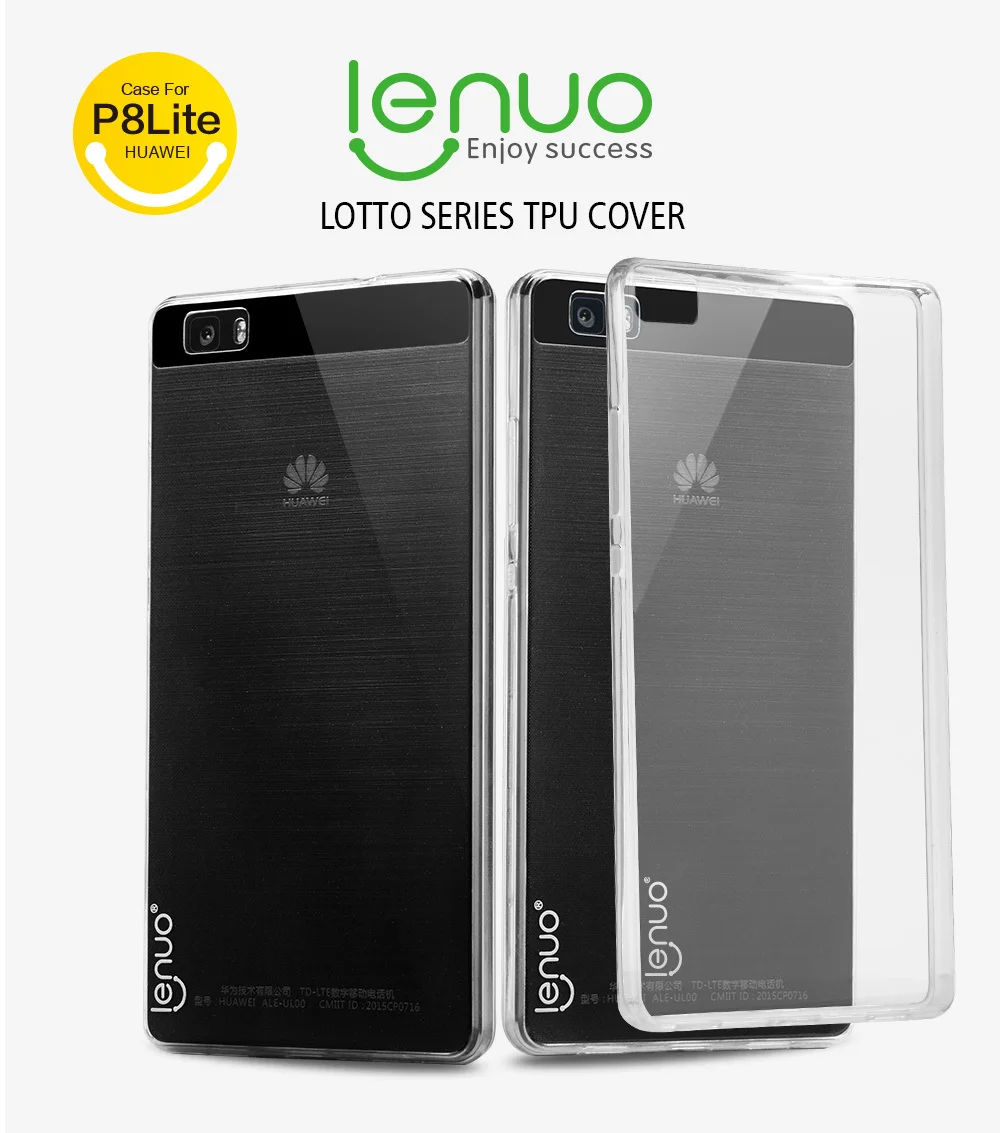 10 шт./лот оптовая продажа Lenuo мягкий ясно TPU чехол для Huawei Ascend P8 Lite / ( 5.0 дюймов )